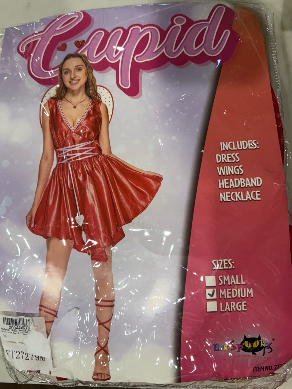 Women’s Cupid Costume Dress by EraSpooky Medium New Cosplay Halloween